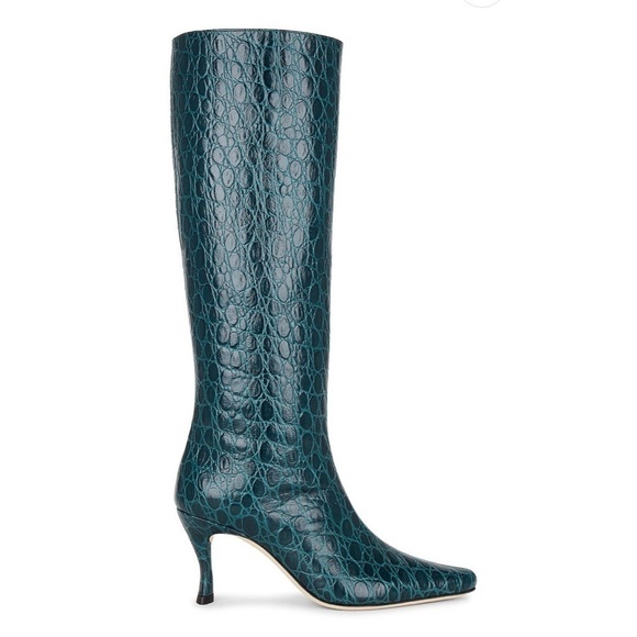 By Far Stevie 42 Boot in Petrol Croc Size 40 - Picture 1 of 16